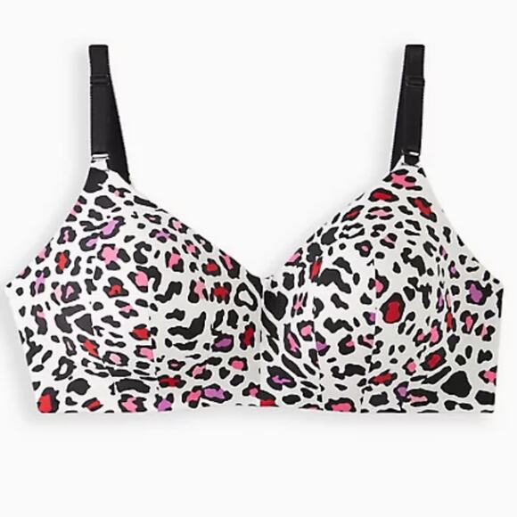 Torrid NWT Lightly Lined Everyday Wire-Free Bra Leopard 360° Back Smoothing 50B - Picture 1 of 9